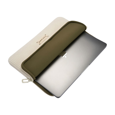 TUCANO Velluto 2 - Kryt pro MacBook Air 13" (M4/M3/M2/M1/2025-2018) / Pro 13" / Notebook 12" (krémový)