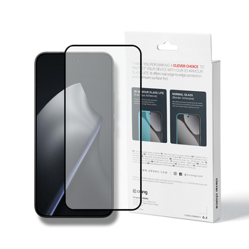 Crong 3D Armor Glass Lite - Teljesen ragasztós edzett üveg Xiaomi 15T / 15T Pro készülékhez