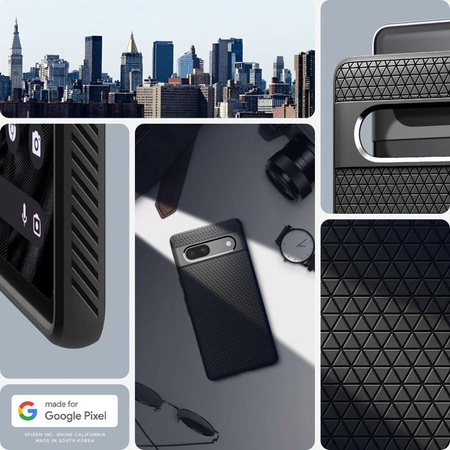 Spigen Liquid Air - Étui pour Google Pixel 7A (Noir)