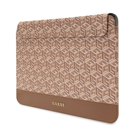 Guess GCube Stripes Computer Sleeve - 14" Notebooktasche (Braun)