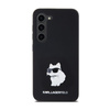 Karl Lagerfeld Silicone Choupette Metal Pin - Samsung Galaxy S24 Case (black)