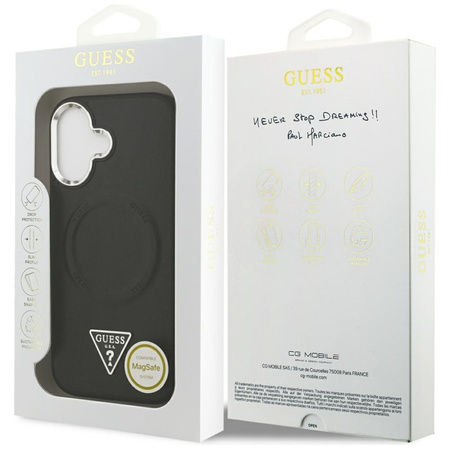 Guess Triangle Logo MagSafe - Case iPhone 17 (Black)