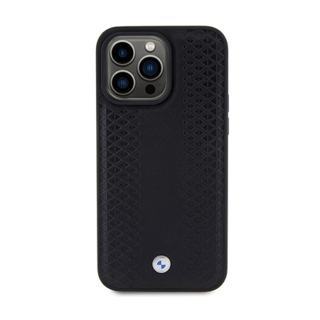 BMW Leather Diamond Pattern - Coque pour iPhone 15 Pro (noir)