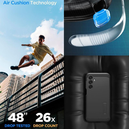 Spigen Tough Armor - Gehäuse für Samsung Galaxy A16 4G/5G (Schwarz)