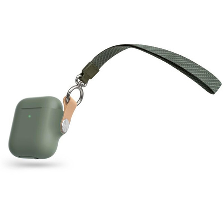 Moshi Pebbo - AirPods-Tasche mit abnehmbarer Handschlaufe (Mintgrün)