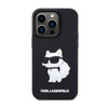 Karl Lagerfeld 3D Gummi NFT Choupette - iPhone 14 Pro Tasche (Schwarz)