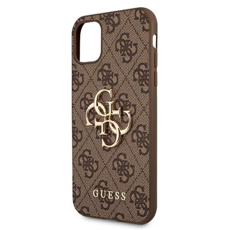 Guess 4G Big Metal Logo - iPhone 11 Case (brown)