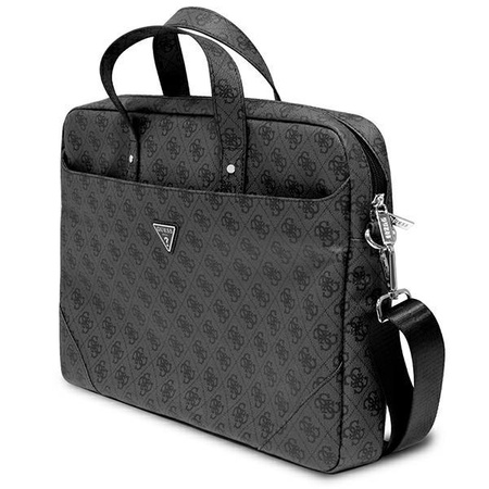 Guess Saffiano 4G Triangle Logo Computer Tasche - 16" Notebook Tasche (schwarz)