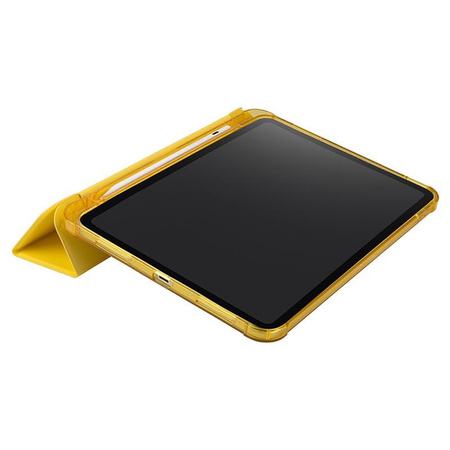Tucano Satin Case - Tasche für iPad 10.9" (2022) mit Magnet & Standfuß mit Apple Pencil Halter (gelb)