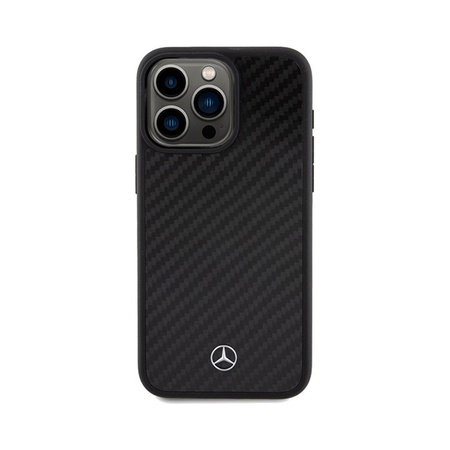 Mercedes Carbon Fiber Dynamic - Etui iPhone 15 Pro Max (czarny)