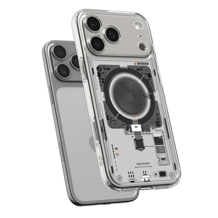 ETUI DO IPHONE 17 PRO do MAGSAFE SPIGEN ULTRA HYBRID ORYGINALNE BEZBARWNE