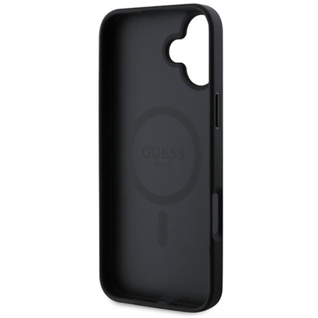 Guess Saffiano Classic Logo MagSafe - iPhone 16 Plus tok (fekete)