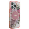 Guess IML Blume & Tonal Kreis MagSafe - iPhone 16 Pro Max Fall (rosa)