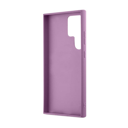 Guess Glitter Flakes Metal Logo Case - Samsung Galaxy S24 Ultra Case (purple)