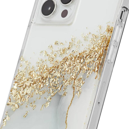Case-Mate Karat - iPhone 13 Pro case decorated with gold (Marble)