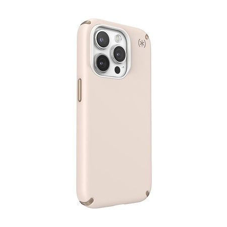 Speck Presidio2 Pro Magsafe - Coque iPhone 15 Pro (Bleached Bone / Heirloom Gold / Hazel Brown)