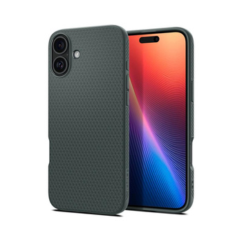 Spigen Liquid Air - Coque pour iPhone 16 (Abyss Green)