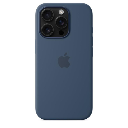 Apple Silicone Case - Coque en silicone avec MagSafe pour iPhone 16 Pro (denim)