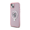 Karl Lagerfeld Ring Stand Karl & Choupette MagSafe - iPhone 15 Plus Case (pink)