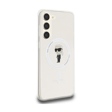 Karl Lagerfeld IML Ikonik MagSafe - Hülle für Samsung Galaxy S23+ (Transparent)