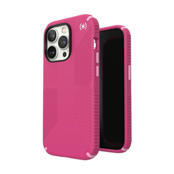 Speck Presidio2 Grip - Coque antidérapante pour iPhone 14 Pro (Digitalpink / Blossompink / White)