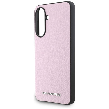 Karl Lagerfeld Saffiano Metal Logo - pouzdro pro Samsung Galaxy A56 5G (růžové)