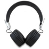 Guess Grained Classic Round Shape - Wireless Over-Ear Bluetooth ENC Headphones (Black)