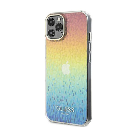 Guess IML Faceted Mirror Disco Iridescent - iPhone 13 Pro Case (Iridescent)