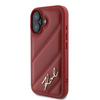 Karl Lagerfeld Quilted Signature - iPhone 16 Case (red)