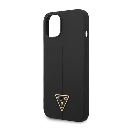 Guess Silikon Dreieck Logo - iPhone 14 Plus Tasche (schwarz)