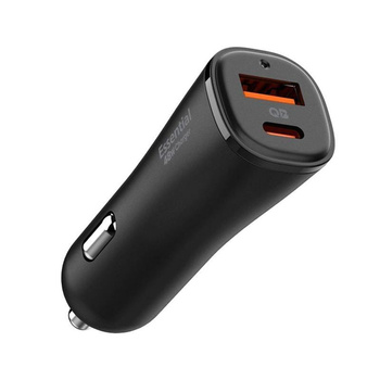 Spigen ArcStation Essential EV482 - USB-C és USB-A PD + QC3.0 48W-os autós töltő (fekete)