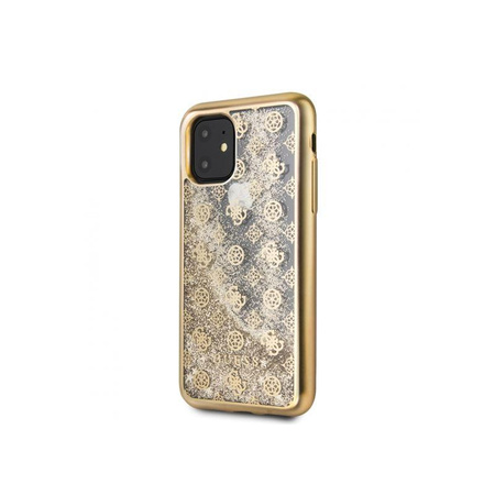 Guess 4G Peony Liquid Glitter - iPhone 11 tok (arany)