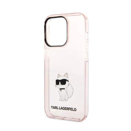 Karl Lagerfeld IML NFT Choupette - pouzdro pro iPhone 14 Pro (růžové)