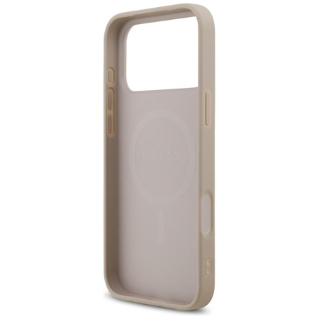 Guess 4G Printed Stripes MagSafe - Pouzdro iPhone 17 Pro Max (růžový)