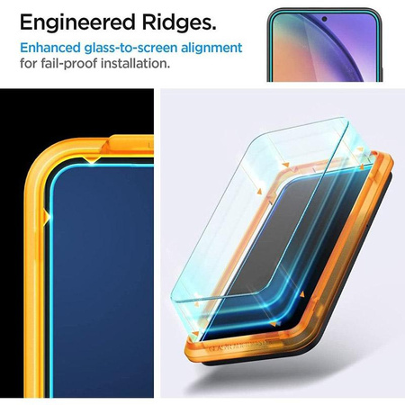 Spigen Alm Glas.TR 2-Pack - Verre trempé pour Samsung Galaxy A54 5G (2 pcs.).) (Clair)