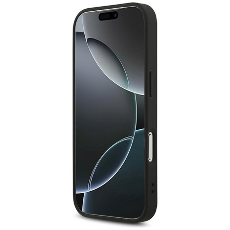 Guess Leather 4G Triangle Strass MagSafe - Case iPhone 17 Pro (Black)