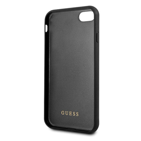 Guess Double Layer Glitter Case Peony G - iPhone SE 2020 / 8 / 7 Case (Black)