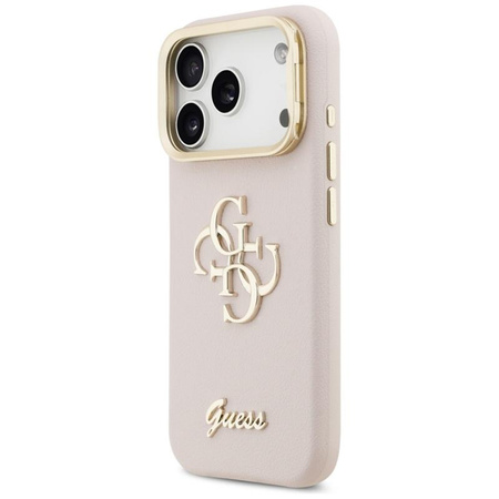 ETUI DO IPHONE 17 PRO GUESS ORYGINALNE RÓŻOWE Z PODSTAWKĄ MODNE CASE