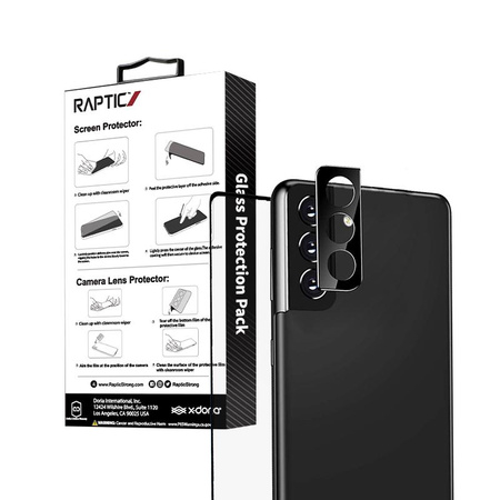 X-Doria Raptic Glass Protection Pack - Set of screen tempered glass + camera overlay Samsung Galaxy S22