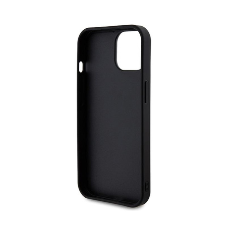 Guess strasszos fém logó - iPhone 15 tok (rózsaszín)