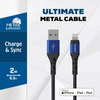 Energizer Ultimate - Câble de connexion USB-A vers Lightning certifié MFi 2m (Bleu)