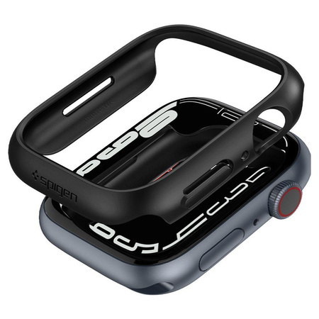 Spigen Thin Fit - Gehäuse für Apple Watch 8 / Watch 7 41 mm (schwarz)