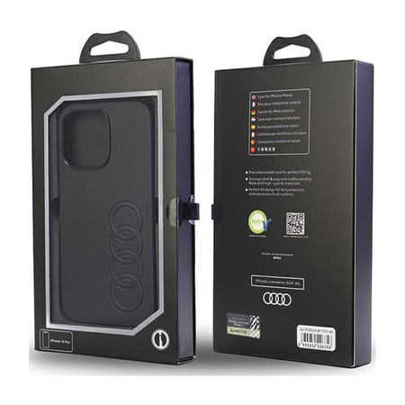 Audi Synthetic Leather - Hülle für iPhone 13 Pro (Schwarz)