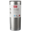 BUILT Vacuum Insulated Tumbler - Vacuum Insulated Steel Thermal Mug 600 ml (Silver)