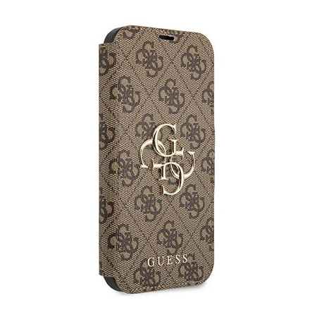 Guess Booktype 4G Big Metal Logo - iPhone 13 Pro Case (brown)