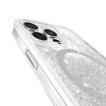 Case-Mate Waterfall MagSafe - Étui pour iPhone 16 Pro Max (Argent)