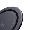 Crong PowerSpot Fast Wireless Charger - Aluminum Qi 15W USB-C wireless charger with tempered glass coating (Shadow Black)