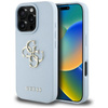 Guess Genarbtes Großes 4G Logo Kleines Klassisches Logo - Tasche für iPhone 16 Pro Max (blau)