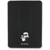 Karl Lagerfeld Buchhülle Saffiano Magnetic Karl & Choupette - iPad Air 11" Tasche M3 (2025) / iPad Air 11" M2 (2024) (schwarz)
