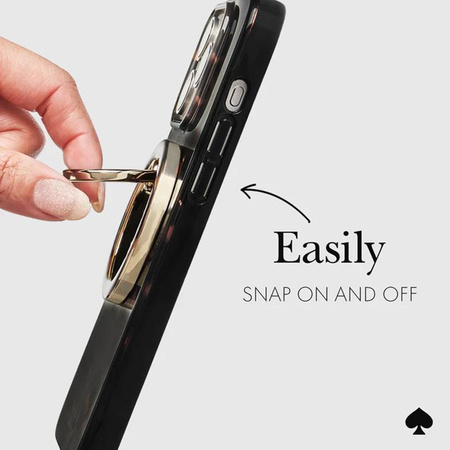 Kate Spade New York mágneses gyűrűtartó - MagSafe ujjtartó állvány funkcióval (Tortoiseshell)